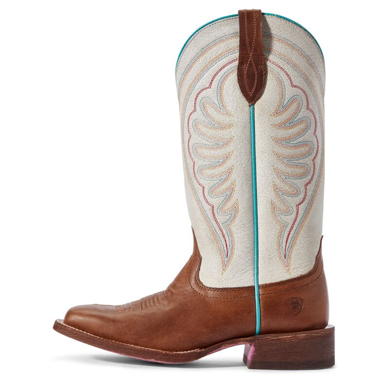 Ariat Circuit Shiloh Kahverengi / Beyaz Western Csizma Bayan (33806-956)